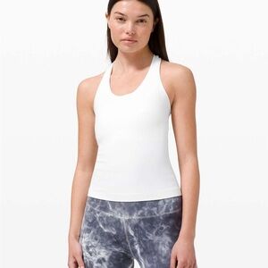 Lululemon Cool Racerback Tank Top (race length) - white